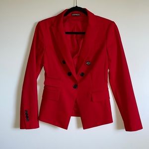 Express Red Work Blazer